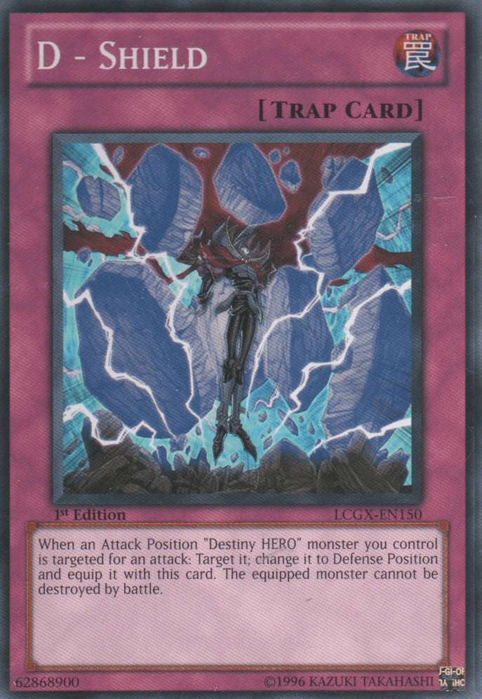 1st Edition, Common, Legendary Collection 2, Normal Trap, Trap, Unlimited D - Shield [LCGX-EN150] Common - Trading Card World
