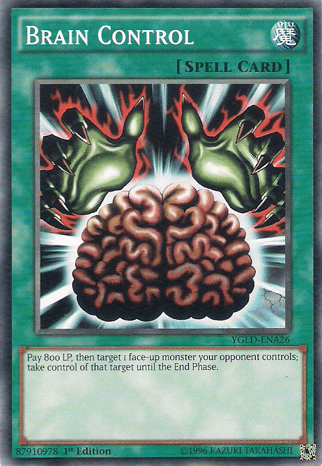 1st Edition, Common, King of Games: Yugi's Legendary Decks, Normal Spell, Spell, Unlimited Brain Control [YGLD-ENA26] Common - Trading Card World