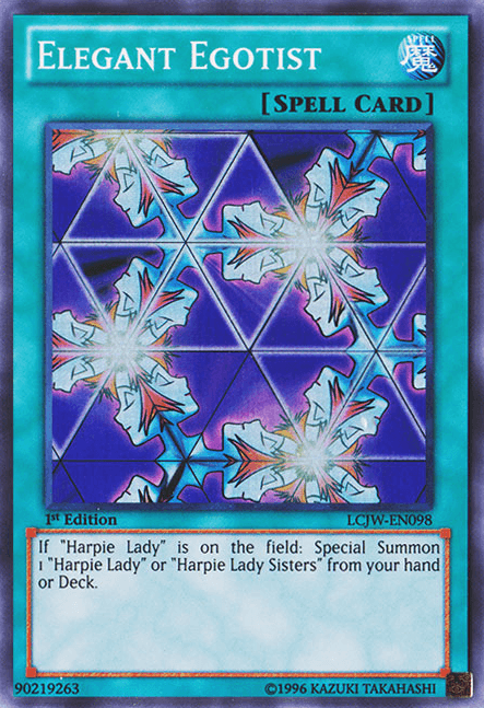 1st Edition, Legendary Collection 4: Joey's World, Normal Spell, Spell, Super Rare Elegant Egotist [LCJW-EN098] Super Rare - Trading Card World