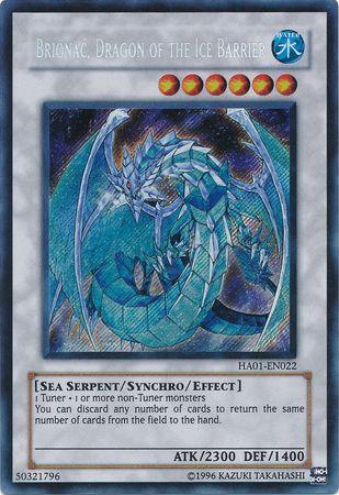 Hidden Arsenal, Limited, Sea Serpent, Secret Rare, Synchro/Effect Monster, Unlimited, Water Brionac, Dragon of the Ice Barrier [HA01-EN022] Secret Rare - Trading Card World