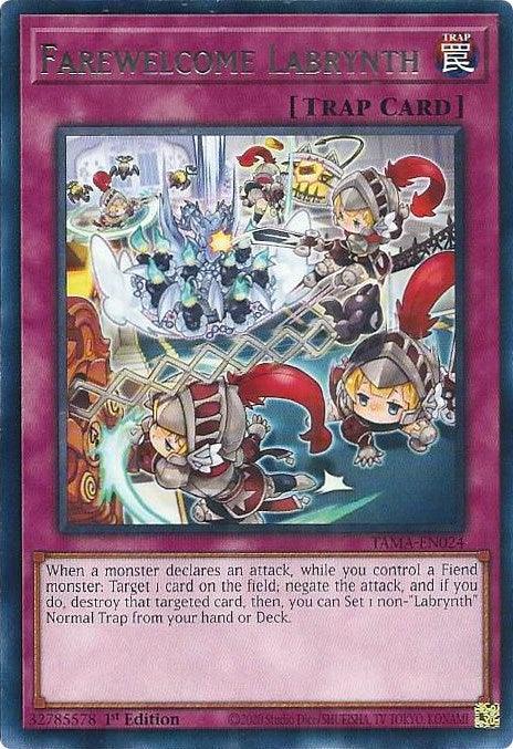 1st Edition, Normal Trap, Rare, Tactical Masters, Trap Farewelcome Labrynth [TAMA-EN024] Rare - Trading Card World