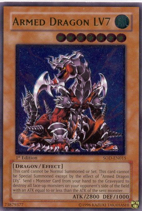 1st Edition, Dragon, Effect Monster, Soul of the Duelist, Ultimate Rare, Unlimited, Wind Armed Dragon LV7 [SOD-EN015] Ultimate Rare - Trading Card World