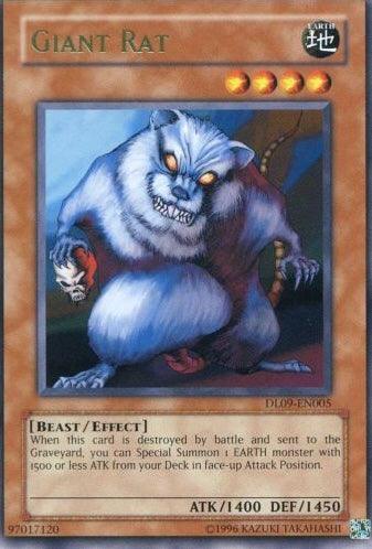Beast, Duelist League Promo, Earth, Effect Monster, Rare, Unlimited Giant Rat (Green) [DL09-EN005] Rare - Trading Card World