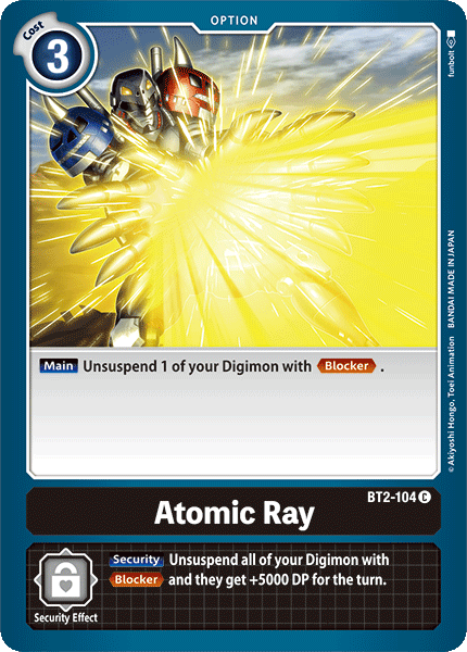 Black, BT2-104, Common, Option, Release Special Booster Ver.1.0 Atomic Ray [BT2-104] [Release Special Booster Ver.1.0] - Trading Card World
