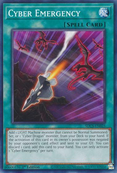 1st Edition, Common, Cyber Strike, Normal Spell, Spell, Unlimited Cyber Emergency [SDCS-EN025] Common - Trading Card World