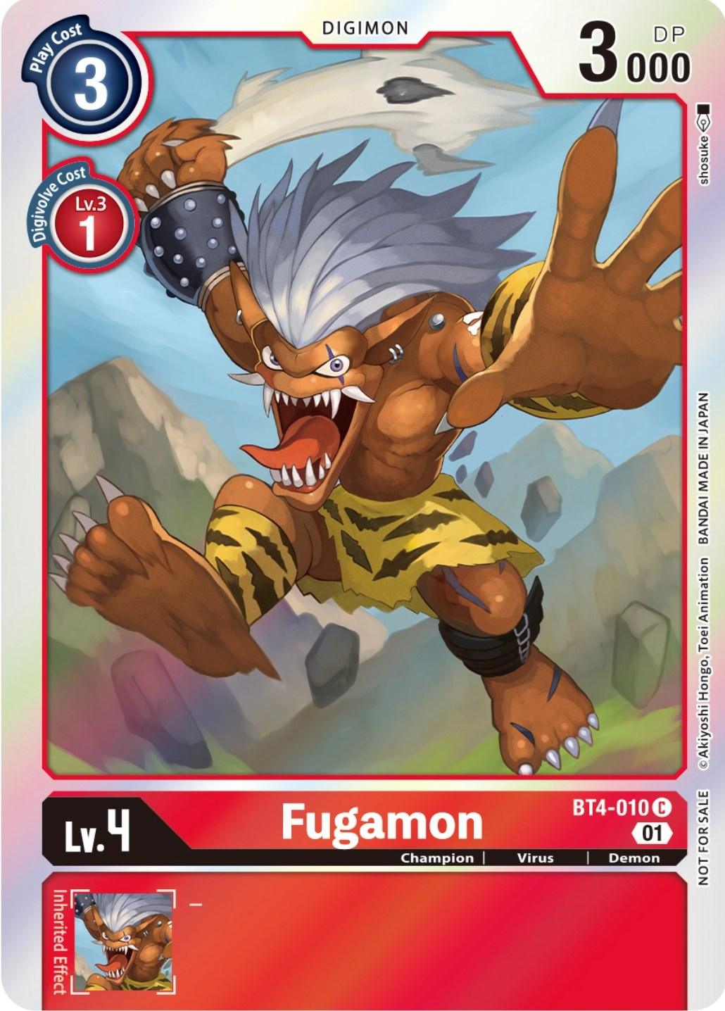 BT4-010, Champion, Demon, Digimon, Great Legend Promos, Promo, Red, Virus Fugamon [BT4-010] (ST-11 Special Entry Pack) [Great Legend Promos] - Trading Card World