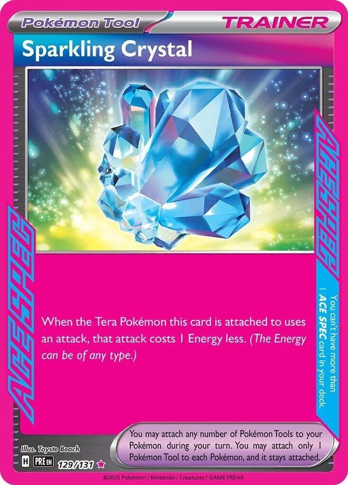 129, Scarlet & Violet: Prismatic Evolutions Sparkling Crystal (129/131) [Scarlet & Violet: Prismatic Evolutions] - Trading Card World