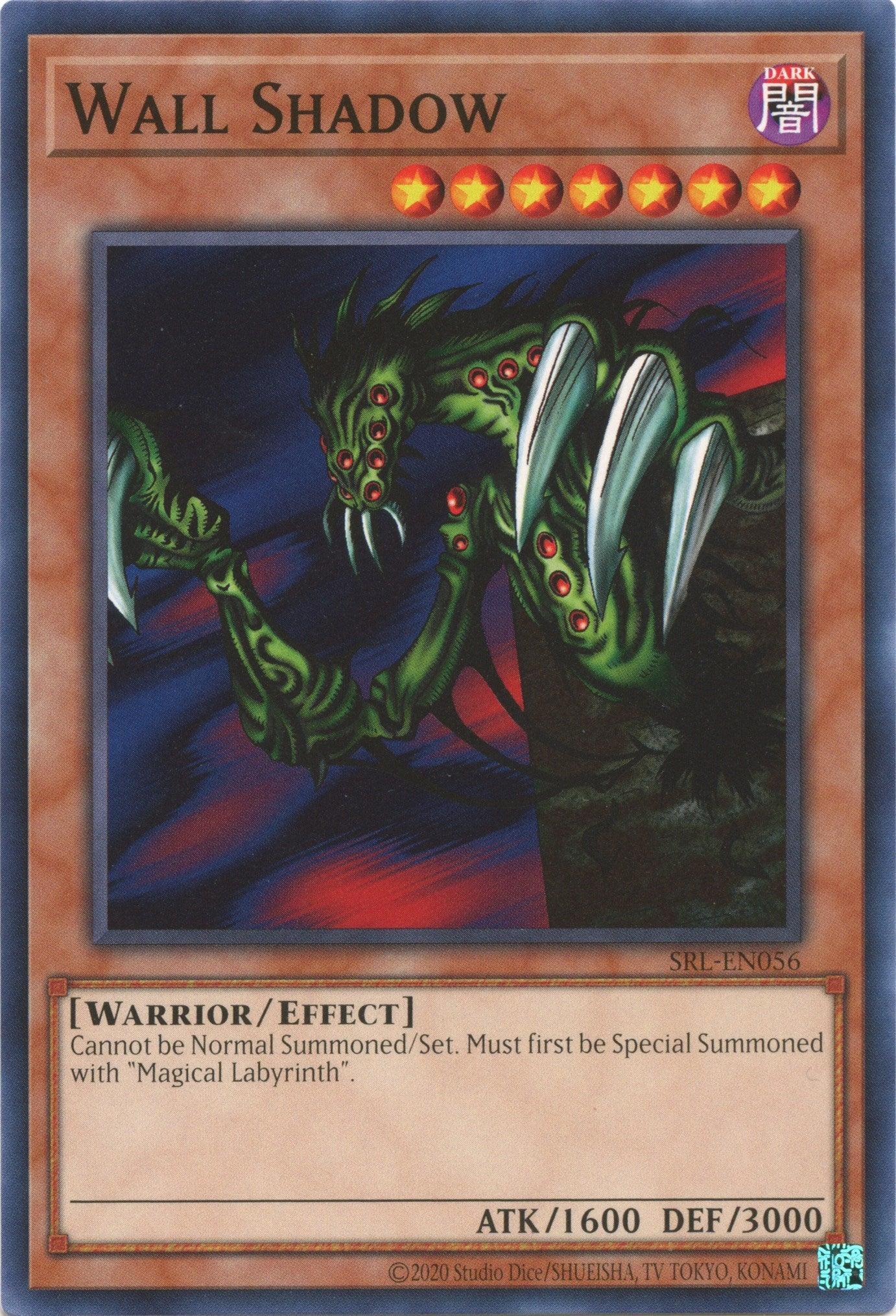 Common, Dark, Effect Monster, Spell Ruler (25th Anniversary Edition), Unlimited, Warrior Wall Shadow (25th Anniversary) [SRL-EN056] Common - Trading Card World
