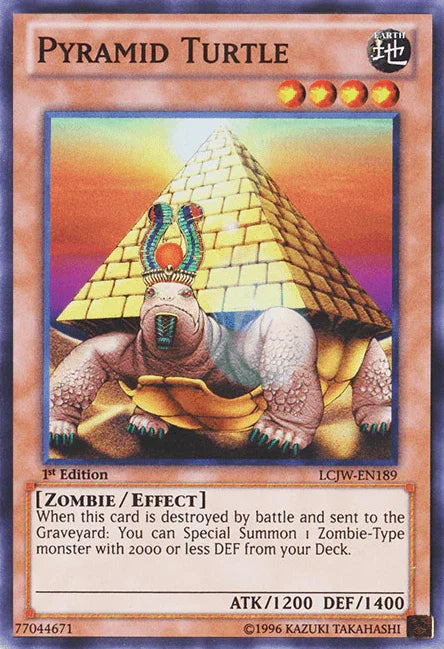 1st Edition, Earth, Effect Monster, Legendary Collection 4: Joey's World, Super Rare, Zombie Pyramid Turtle [LCJW-EN189] Super Rare - Trading Card World