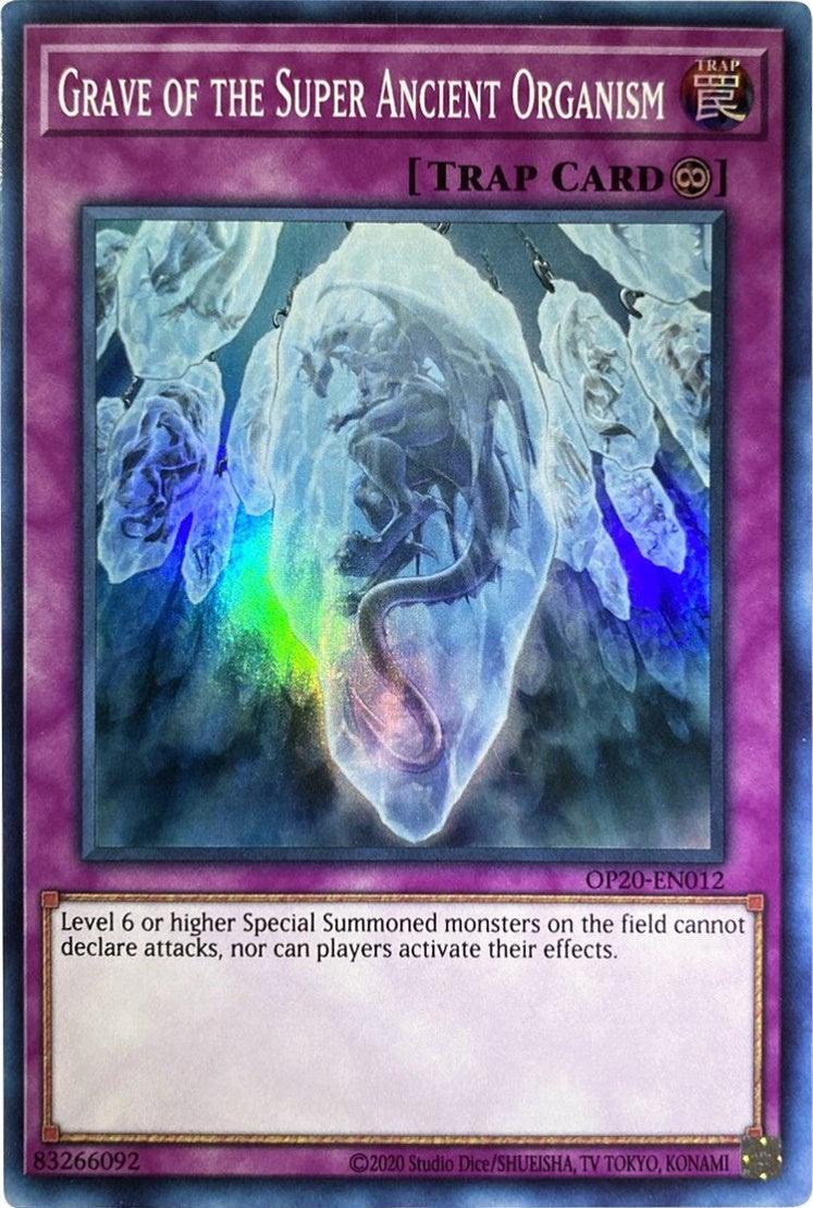 Continuous Trap, OTS Tournament Pack 20, Super Rare, Trap, Unlimited Grave of the Super Ancient Organism [OP20-EN012] Super Rare - Trading Card World