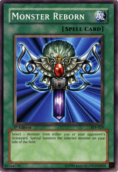 1st Edition, Common, Normal Spell, Spell, Starter Deck: Yugi Evolution, Unlimited Monster Reborn [SYE-029] Common - Trading Card World