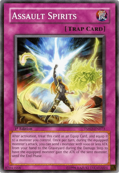 1st Edition, Common, Normal Trap, The Shining Darkness, Trap, Unlimited Assault Spirits [TSHD-EN073] Common - Trading Card World