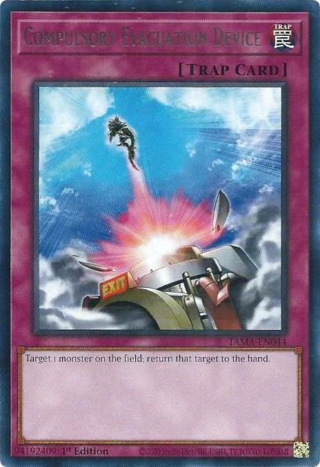 1st Edition, Normal Trap, Rare, Tactical Masters, Trap Compulsory Evacuation Device [TAMA-EN044] Rare - Trading Card World