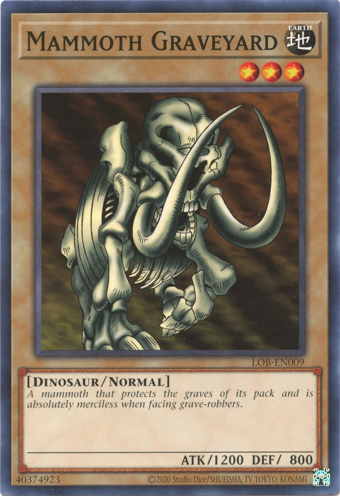 Common, Dinosaur, Earth, Legend of Blue Eyes White Dragon (25th Anniversary Edition), Normal Monster, Unlimited Mammoth Graveyard (25th Anniversary) [LOB-EN009] Common - Trading Card World