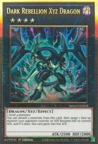 1st Edition, Dark, Dragon, Gold Rare, Maximum Gold, Xyz/ Effect Monster Dark Rebellion Xyz Dragon [MAGO-EN032] Gold Rare - Trading Card World