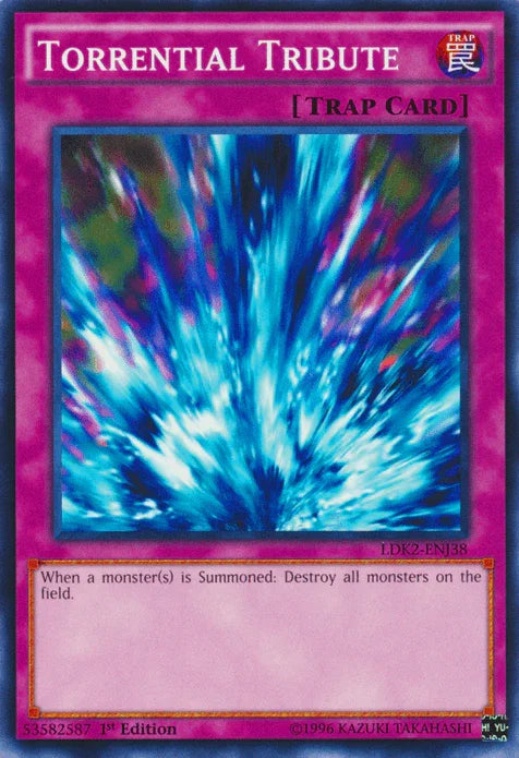 1st Edition, Common, Legendary Decks II, Normal Trap, Trap, Unlimited Torrential Tribute [LDK2-ENJ38] Common - Trading Card World