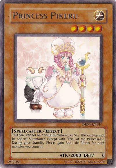 Dark Revelation Volume 4, Effect Monster, Light, Rare, Spellcaster, Unlimited Princess Pikeru [DR04-EN147] Rare - Trading Card World