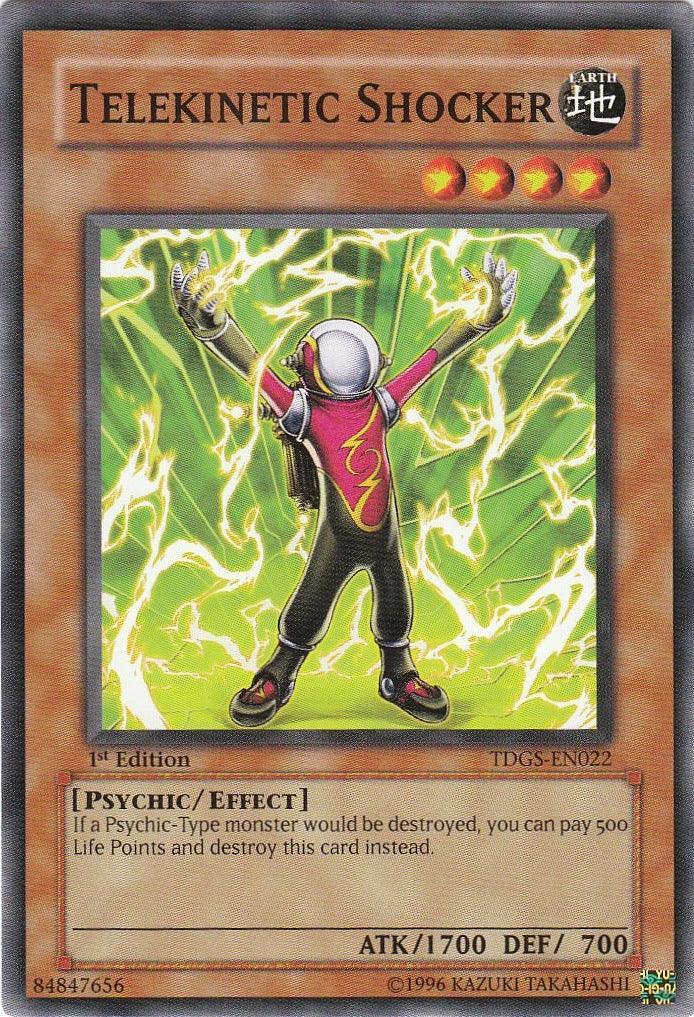 1st Edition, Common, Earth, Effect Monster, Psychic, The Duelist Genesis, Unlimited Telekinetic Shocker [TDGS-EN022] Common - Trading Card World
