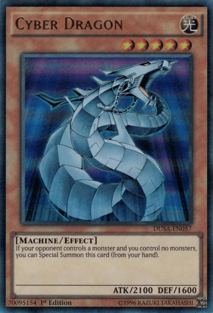 1st Edition, Duelist Saga, Effect Monster, Light, Machine, Ultra Rare Cyber Dragon [DUSA-EN057] Ultra Rare - Trading Card World