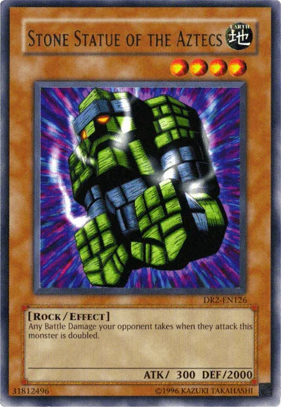 Dark Revelation Volume 2, Earth, Effect Monster, Rare, Rock, Unlimited Stone Statue of the Aztecs [DR2-EN126] Rare - Trading Card World