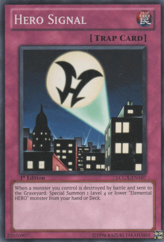 1st Edition, Common, Legendary Collection 2, Normal Trap, Trap, Unlimited Hero Signal [LCGX-EN107] Common - Trading Card World