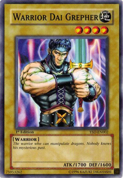 1st Edition, Common, Earth, Normal Monster, Starter Deck 2006, Unlimited, Warrior Warrior Dai Grepher [YSD-EN002] Common - Trading Card World
