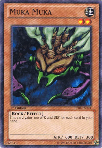 1st Edition, Battle Pack: Epic Dawn, Earth, Effect Monster, Rock, Starfoil Rare, Unlimited Muka Muka [BP01-EN174] Starfoil Rare - Trading Card World