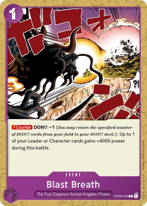 Animal Kingdom Pirates, Common, Event, Starter Deck: Animal Kingdom Pirates, Starter Decks, The Four Emperors Blast Breath [Starter Deck: Animal Kingdom Pirates] - Trading Card World