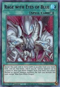 1st Edition, Legendary Duelists: Season 2, Quick-Play Spell, Spell, Ultra Rare Rage with Eyes of Blue (Blue) [LDS2-EN029] Ultra Rare - Trading Card World