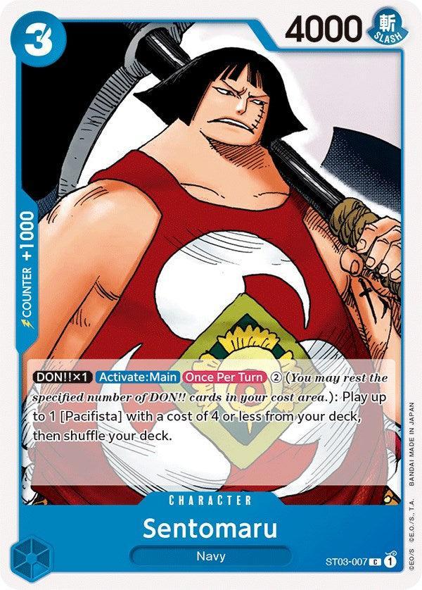 Character, Common, Navy, Starter Deck: The Seven Warlords of The Sea, Starter Decks Sentomaru [Starter Deck: The Seven Warlords of The Sea] - Trading Card World