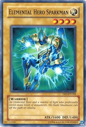 Common, Dark Revelation Volume 3, Light, Normal Monster, Unlimited, Warrior Elemental Hero Sparkman [DR3-EN184] Common - Trading Card World