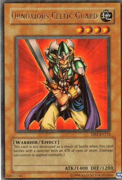 Dark Beginning 2, Earth, Effect Monster, Ultra Rare, Unlimited, Warrior Obnoxious Celtic Guard [DB2-EN112] Ultra Rare - Trading Card World