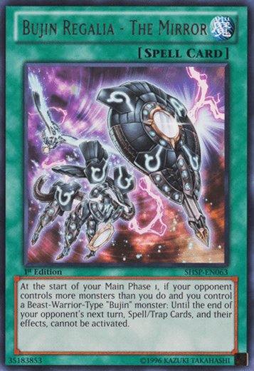 1st Edition, Normal Spell, Rare, Shadow Specters, Spell, Unlimited Bujin Regalia - The Mirror [SHSP-EN063] Rare - Trading Card World