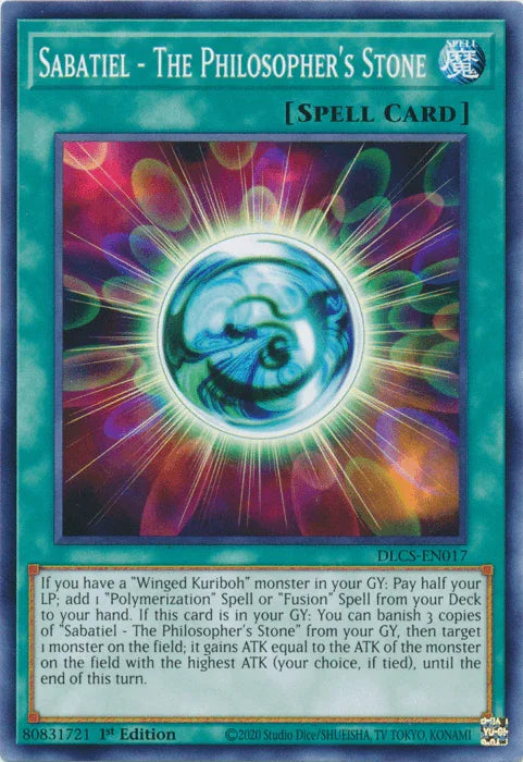 1st Edition, Common, Dragons of Legend: The Complete Series, Normal Spell, Spell Sabatiel - The Philosopher's Stone [DLCS-EN017] Common - Trading Card World
