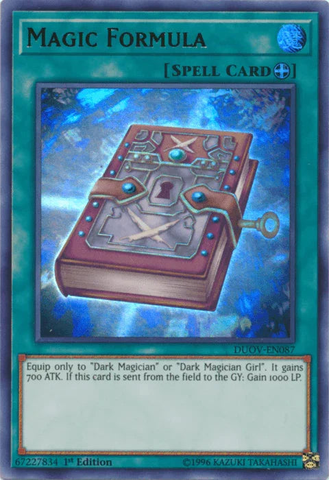 1st Edition, Duel Overload, Equip Spell, Spell, Ultra Rare Magic Formula [DUOV-EN087] Ultra Rare - Trading Card World