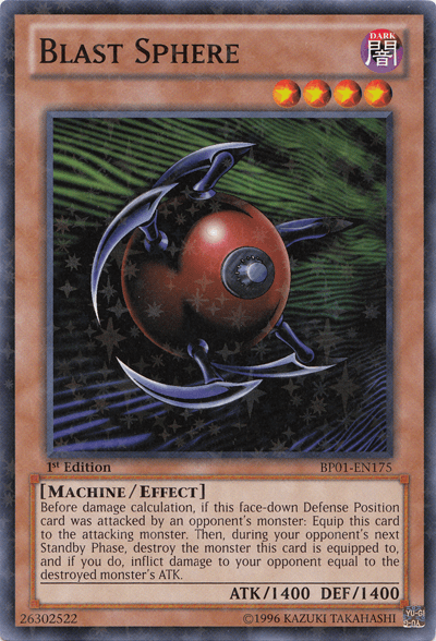1st Edition, Battle Pack: Epic Dawn, Dark, Effect Monster, Machine, Starfoil Rare, Unlimited Blast Sphere [BP01-EN175] Starfoil Rare - Trading Card World