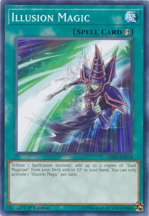 1st Edition, Common, Legendary Duelists: Magical Hero, Quick Play Spell, Spell, Unlimited Illusion Magic [LED6-EN010] Common - Trading Card World