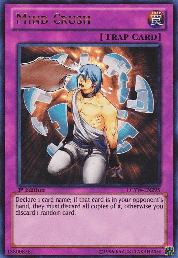 1st Edition, Legendary Collection 3: Yugi's World, Normal Trap, Trap, Ultra Rare, Unlimited Mind Crush [LCYW-EN295] Ultra Rare - Trading Card World