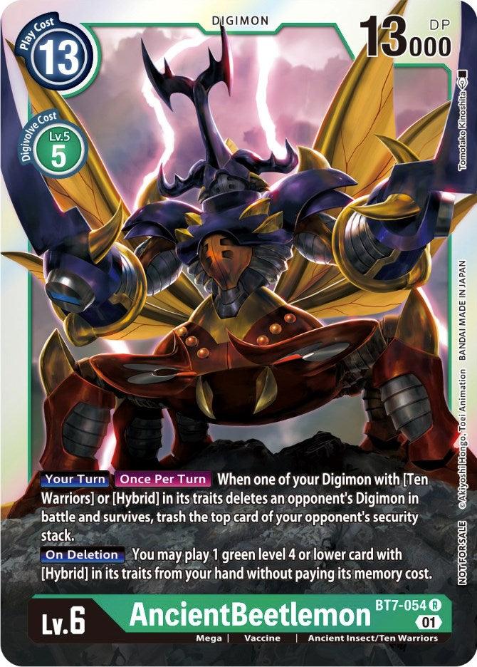 Ancient Insect/Ten Warriors, BT7-054, Digimon, Green, Mega, Next Adventure Promos, Promo, Vaccine AncientBeetlemon [BT7-054] (Event Pack 3) [Next Adventure Promos] - Trading Card World