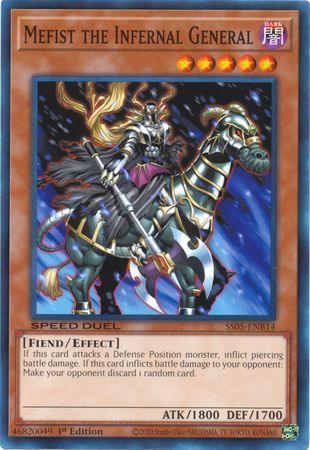 1st Edition, Common, Dark, Effect Monster, Fiend, Speed Duel: Twisted Nightmares Mefist the Infernal General [SS05-ENB14] Common - Trading Card World