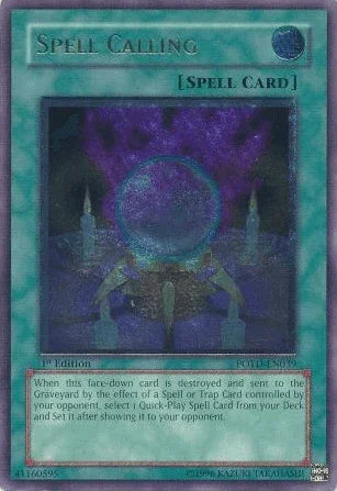 1st Edition, Normal Spell, Power of the Duelist, Spell, Ultimate Rare, Unlimited Spell Calling [POTD-EN039] Ultimate Rare - Trading Card World