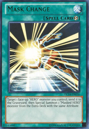 Duelist League Promo, Quick Play Spell, Rare, Spell, Unlimited Mask Change (Green) [DL14-EN016] Rare - Trading Card World