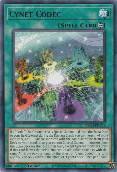 1st Edition, Continuous Spell, Rare, Spell, Toon Chaos, Unlimited Cynet Codec [TOCH-EN058] Rare - Trading Card World