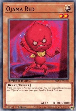 1st Edition, Beast, Common, Effect Monster, Light, Speed Duel GX: Duel Academy Box Ojama Red [SGX1-ENC10] Common - Trading Card World