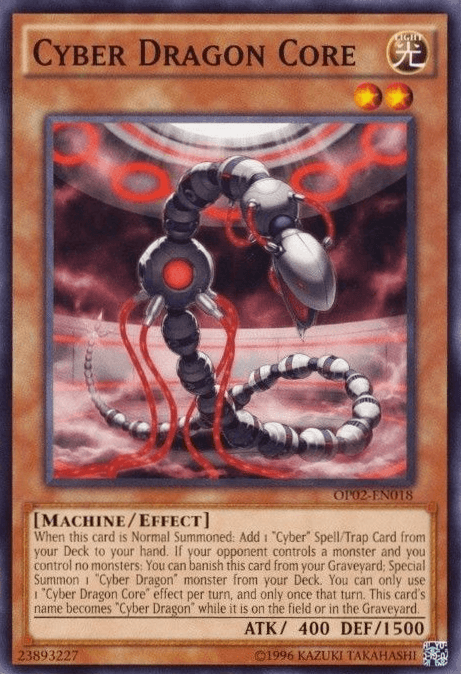 Common, Effect Monster, Light, Machine, OTS Tournament Pack 2, Unlimited Cyber Dragon Core [OP02-EN018] Common - Trading Card World