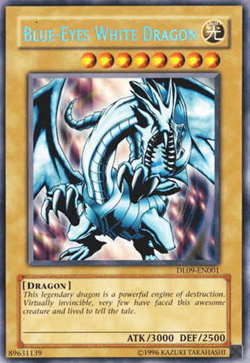 Dragon, Duelist League Promo, Light, Normal Monster, Rare, Unlimited Blue-Eyes White Dragon (Blue) [DL09-EN001] Rare - Trading Card World