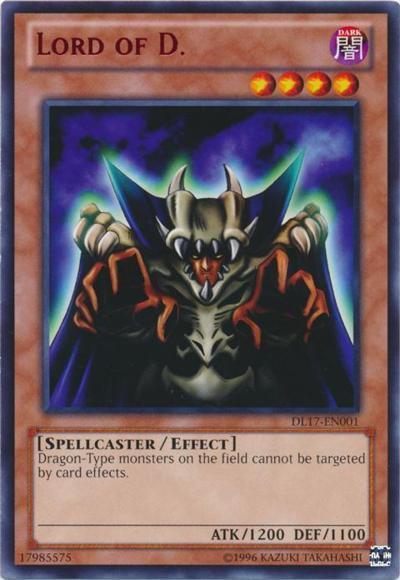 Dark, Duelist League Promo, Effect Monster, Rare, Spellcaster, Unlimited Lord of D. (Green) [DL17-EN001] Rare - Trading Card World