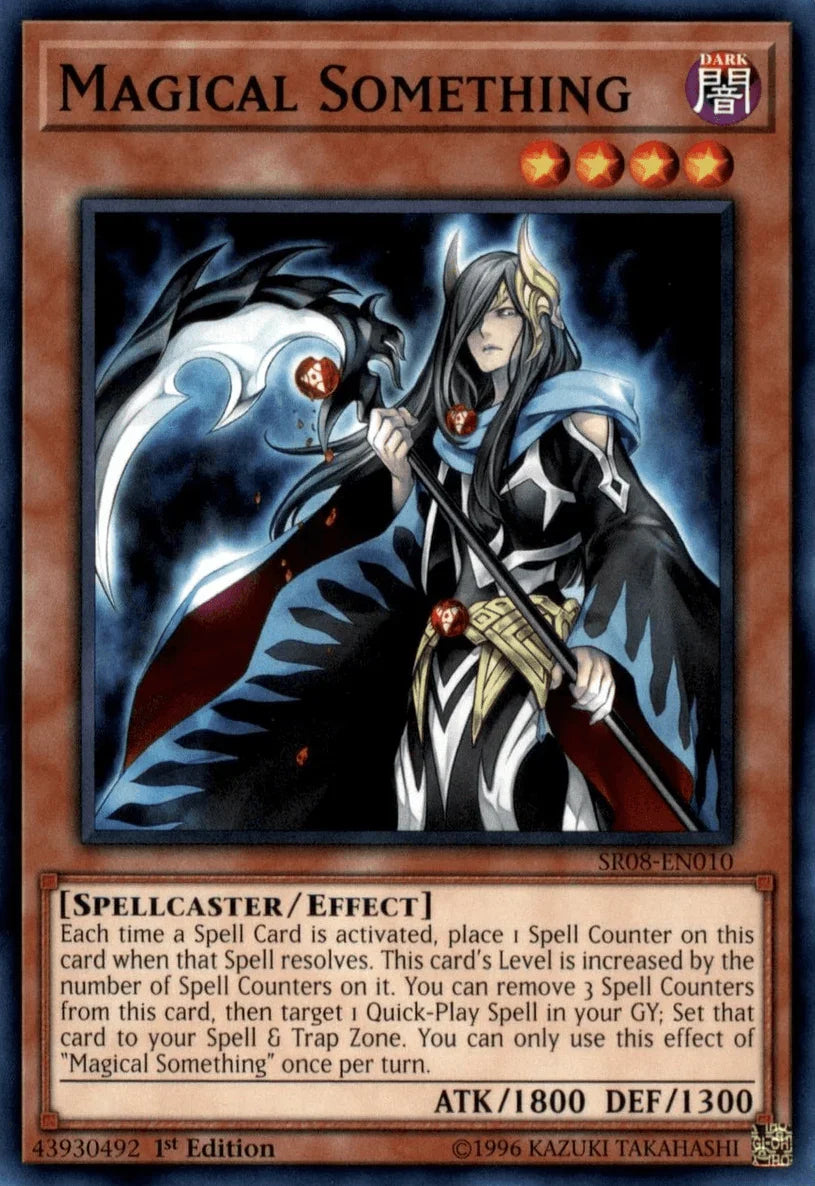 1st Edition, Common, Dark, Effect Monster, Spellcaster, Structure Deck: Order of the Spellcasters Magical Something [SR08-EN010] Common - Trading Card World