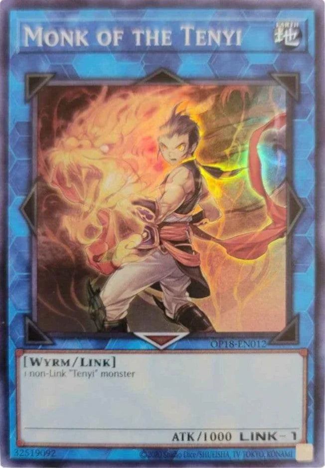 Earth, Link Monster, OTS Tournament Pack 18, Super Rare, Unlimited, Wyrm Monk of the Tenyi [OP18-EN012] Super Rare - Trading Card World