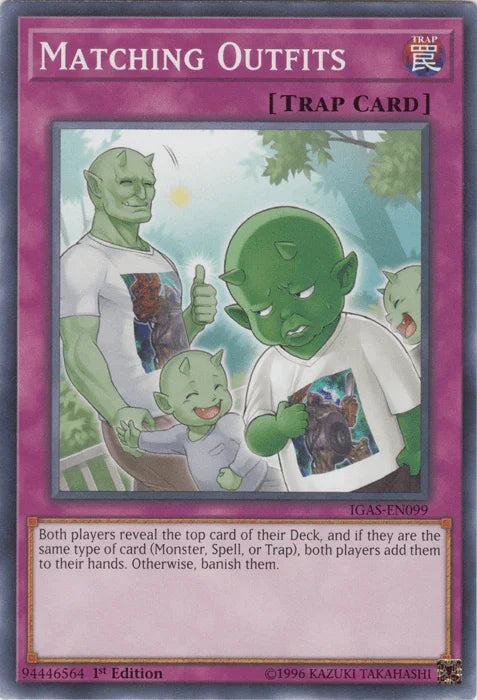 1st Edition, Common, Ignition Assault, Normal Trap, Trap, Unlimited Matching Outfits [IGAS-EN099] Common - Trading Card World
